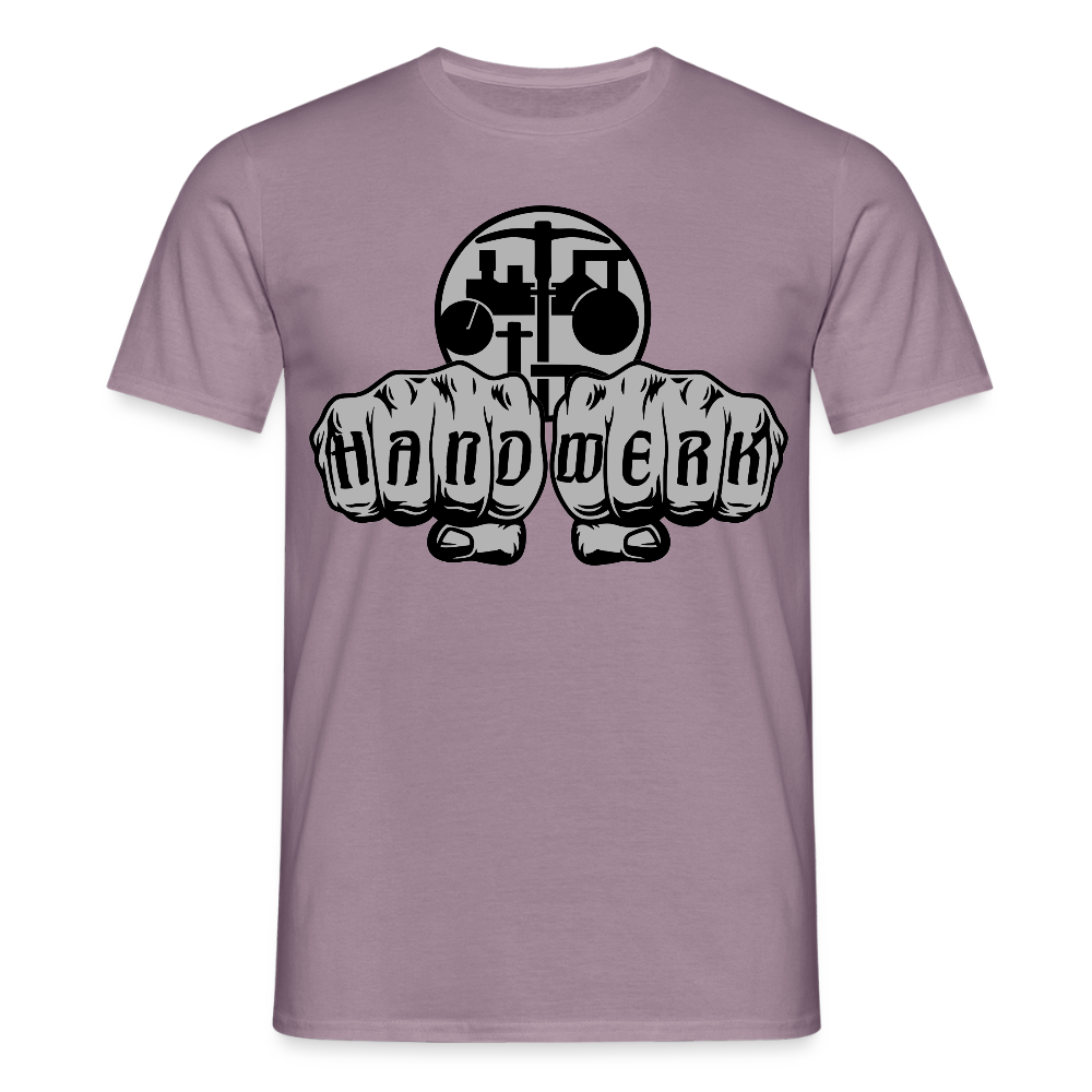 Unisex T-Shirt "Strassenbauer" Lilagrau Männer T-Shirt