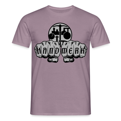 Unisex T-Shirt "Strassenbauer" Lilagrau Männer T-Shirt