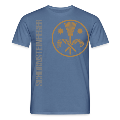 Unisex T-Shirt "Schornsteinfeger" Taubenblau Männer T-Shirt