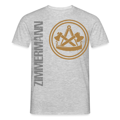 Unisex T-Shirt "Zimmermann" Grau meliert Männer T-Shirt