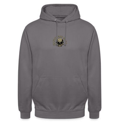Unisex Hoodie "Handwerk-Rockt" (beidseitig bedruckt) - Mittelgrau