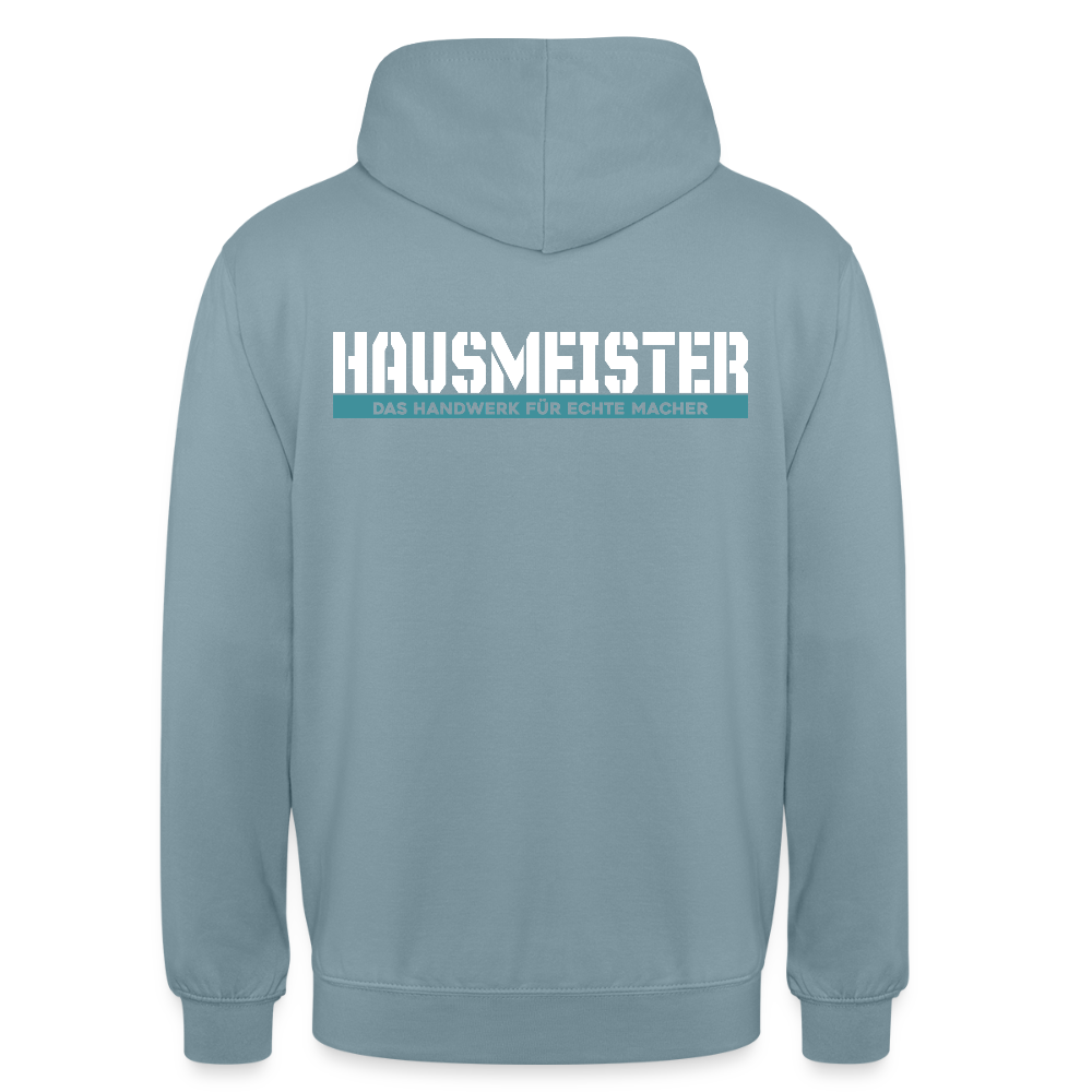 Unisex Hoodie HW-300 | MACHER "Hausmeister" Nebelblau Unisex Hoodie {{ color }}