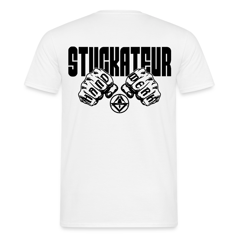 Unisex T-Shirt "Stuckateur" Weiß Männer T-Shirt