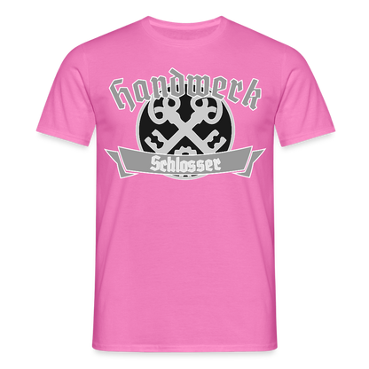 Unisex T-Shirt "Schlosser" Pink Männer T-Shirt