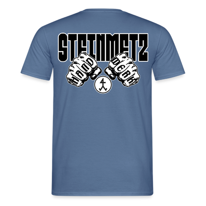 Unisex T-Shirt "Steinmetz" Taubenblau Männer T-Shirt