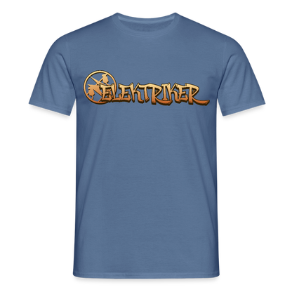 Unisex T-Shirt "Elektriker" Taubenblau Männer T-Shirt
