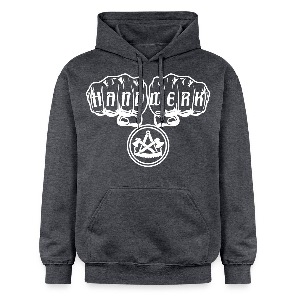 Gildan Unisex Softstyle® "Zimmermann" Dunkelgrau meliert Gildan Unisex Softstyle® Midweight Hoodie