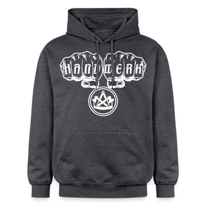 Gildan Unisex Softstyle® "Zimmermann" Dunkelgrau meliert Gildan Unisex Softstyle® Midweight Hoodie