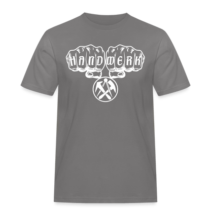 Männer Workwear T-Shirt "Dachdecker" Grau Männer Workwear T-Shirt