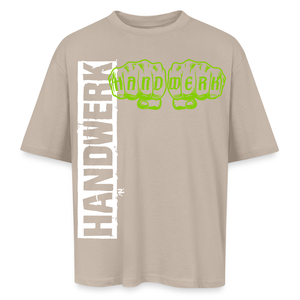 Oversized Unisex T-Shirt "Handwerk" Sahara Oversized Unisex T-Shirt