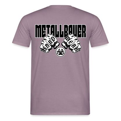Unisex T-Shirt "Metallbauer" Lilagrau Männer T-Shirt