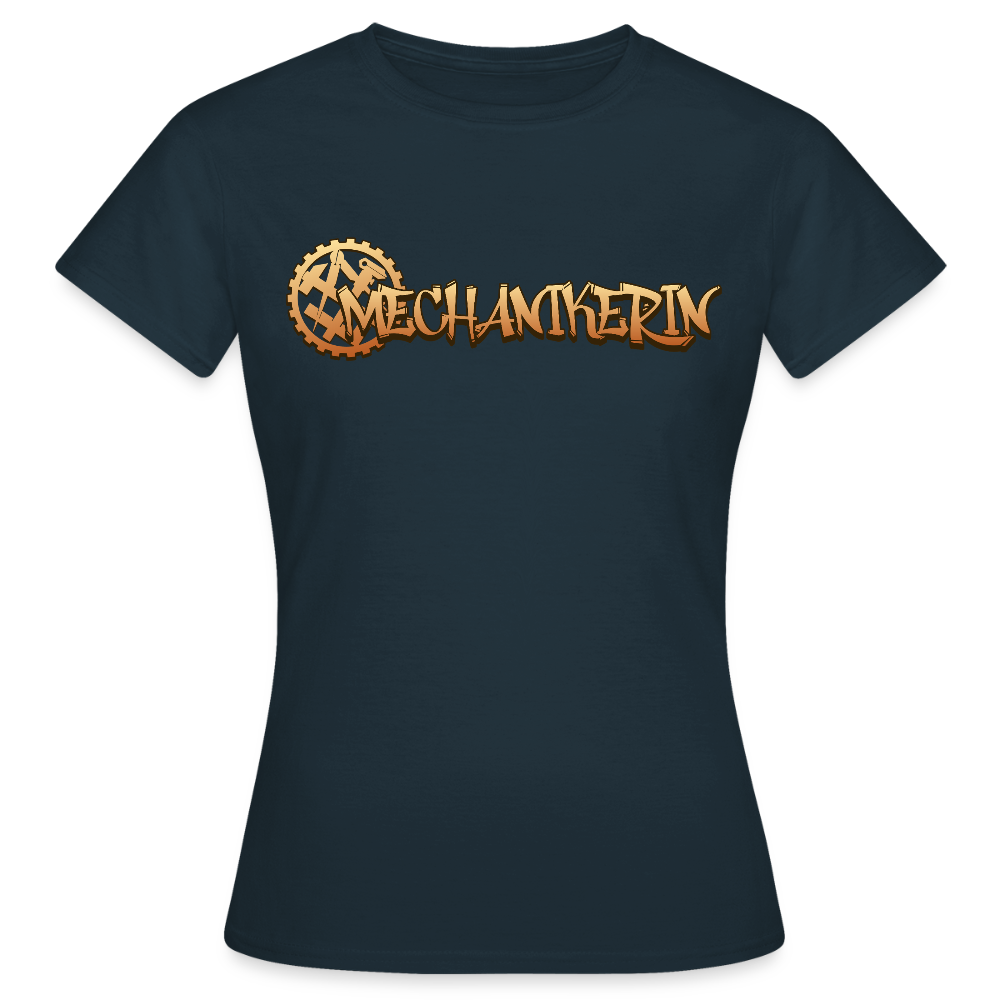 Frauen T-Shirt "Mechanikerin" Navy Frauen T-Shirt