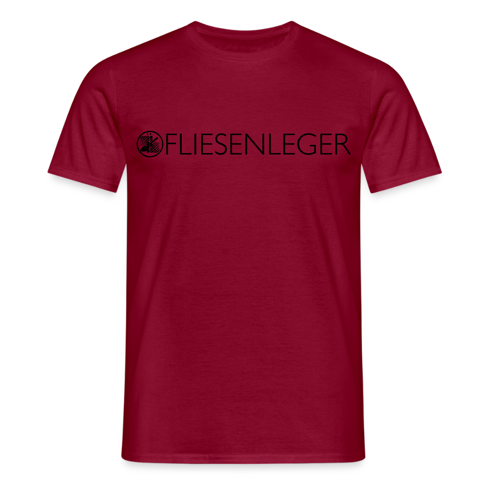 Unisex T-Shirt "Fliesenleger" Ziegelrot Männer T-Shirt