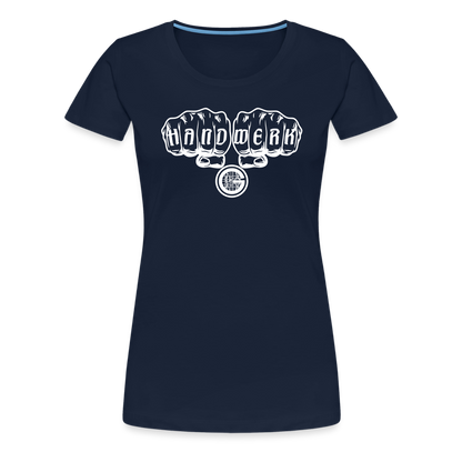 Frauen Premium T-Shirt "Gerüstbauer" - Navy