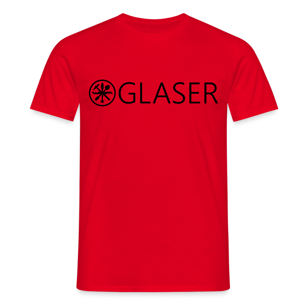 Unisex T-Shirt "Glaser" Rot Männer T-Shirt
