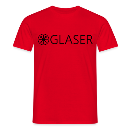Unisex T-Shirt "Glaser" Rot Männer T-Shirt