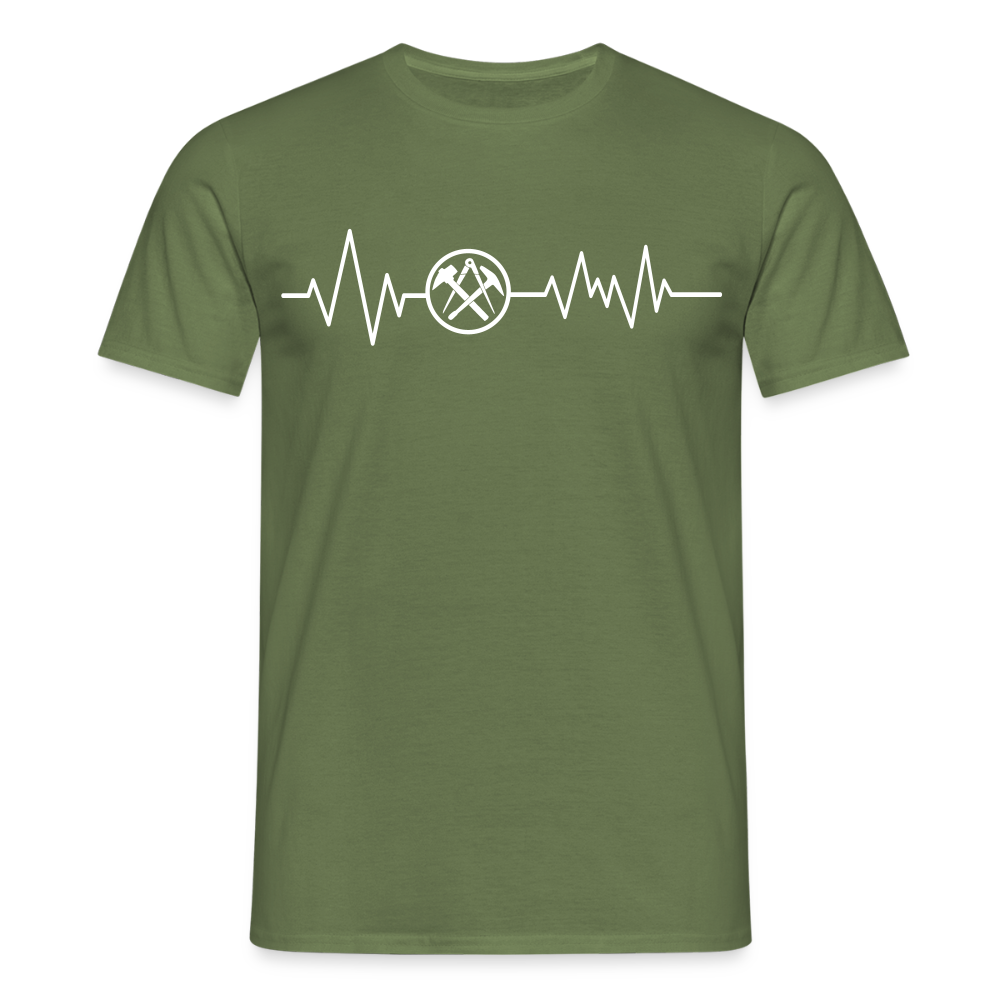 Unisex T-Shirt "Dachdecker" Militärgrün Männer T-Shirt