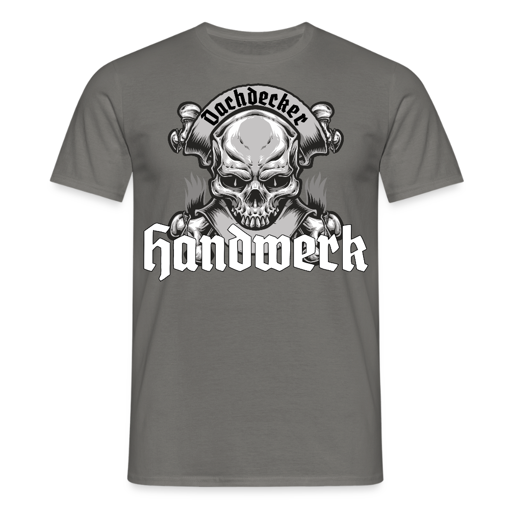 Unisex T-Shirt "Skull-Dachdecker" Graphit Männer T-Shirt