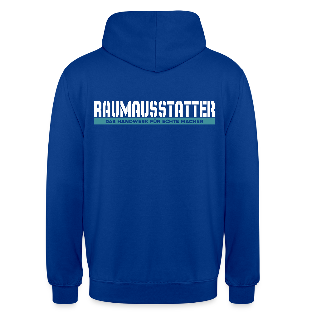 Unisex Hoodie HW-300 | MACHER "Raumausstatter" Royalblau Unisex Hoodie {{ color }}