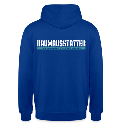 Unisex Hoodie HW-300 | MACHER "Raumausstatter" Royalblau Unisex Hoodie {{ color }}