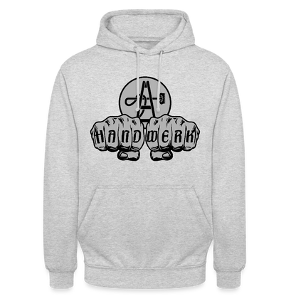 Unisex Hoodie "Gebäudereiniger" Hellgrau meliert Unisex Hoodie