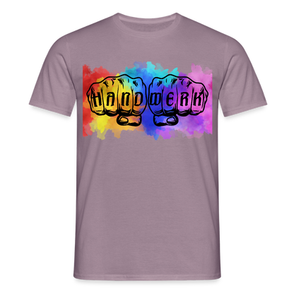 Unisex T-Shirt "Splash-Handwerk" Lilagrau Männer T-Shirt