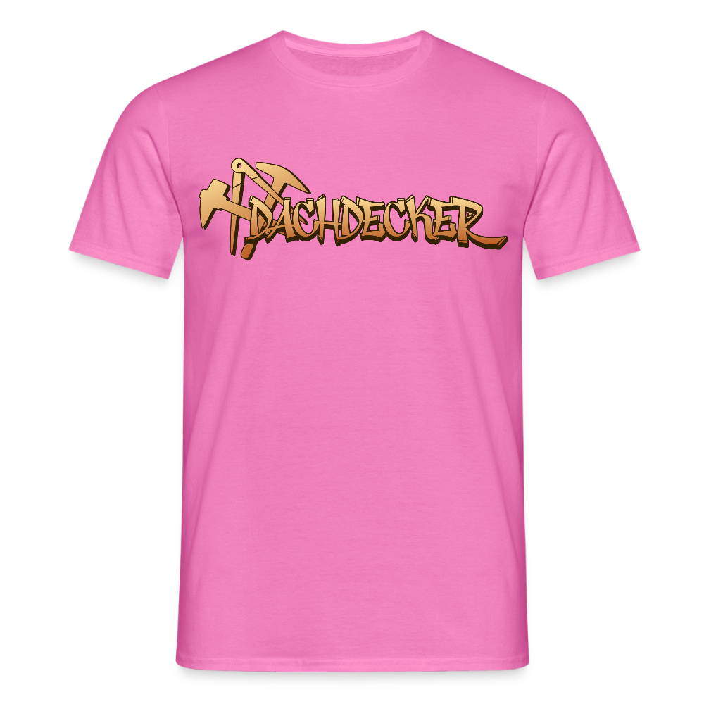 Unisex T-Shirt "Dachdecker" Pink Männer T-Shirt