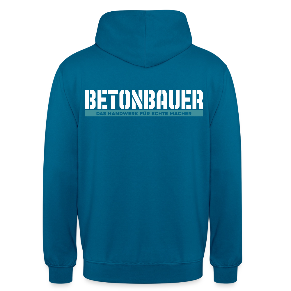 Unisex Hoodie HW-300 | MACHER "Betonbauer" Tiefseeblau Unisex Hoodie {{ color }}