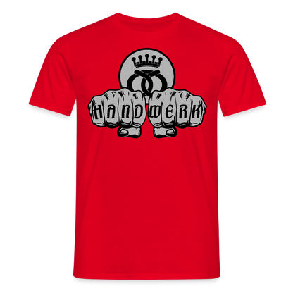 Unisex T-Shirt "Bäcker" Rot Männer T-Shirt