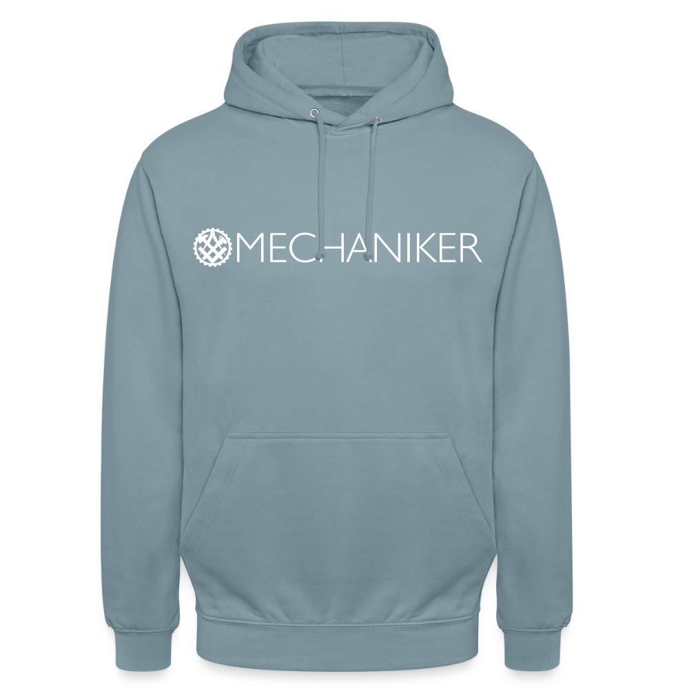 Unisex Hoodie "Mechaniker" Nebelblau Unisex Hoodie