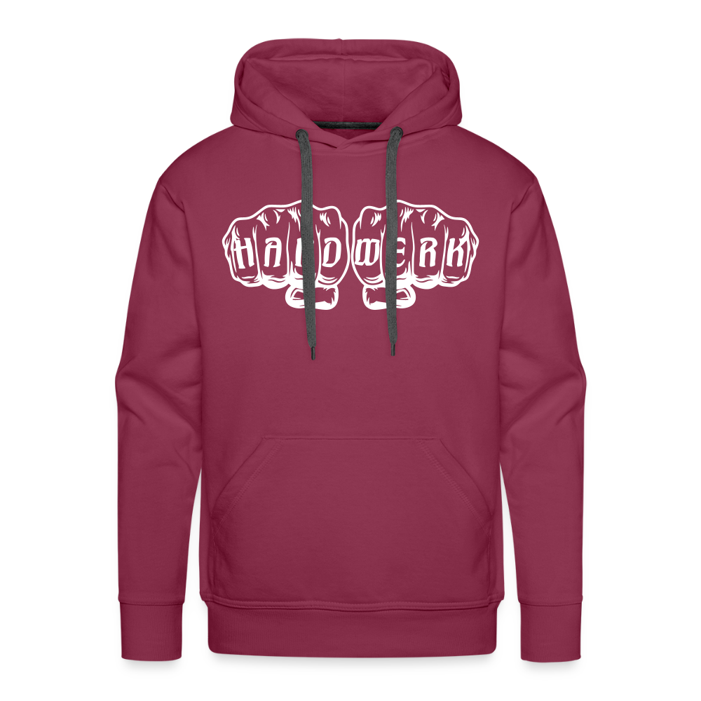 Männer Premium Hoodie "Handwerk" Bordeaux Männer Premium Hoodie