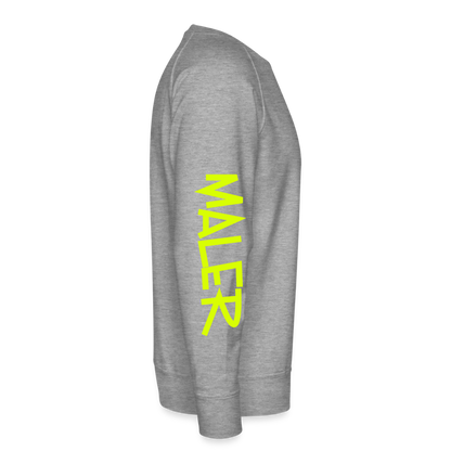 Unisex Premium Pullover "Maler" neongelb Männer Premium Pullover