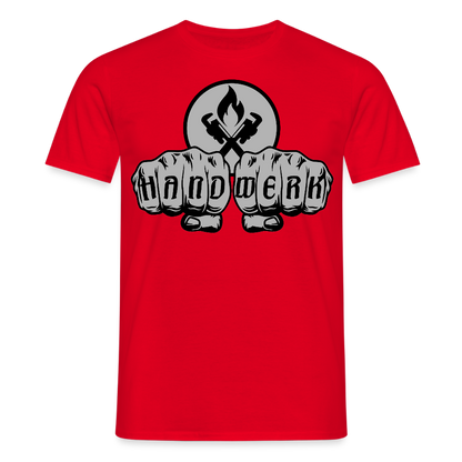 Unisex T-Shirt "Heizungsbauer" Rot Männer T-Shirt