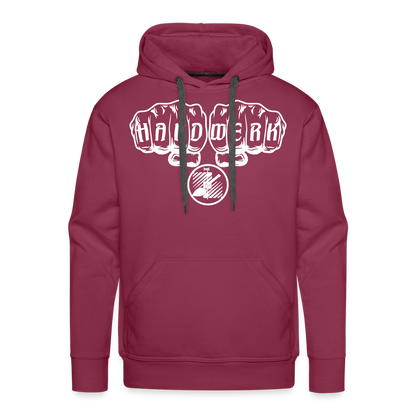 Männer Premium Hoodie "Fliesenleger" Bordeaux Männer Premium Hoodie