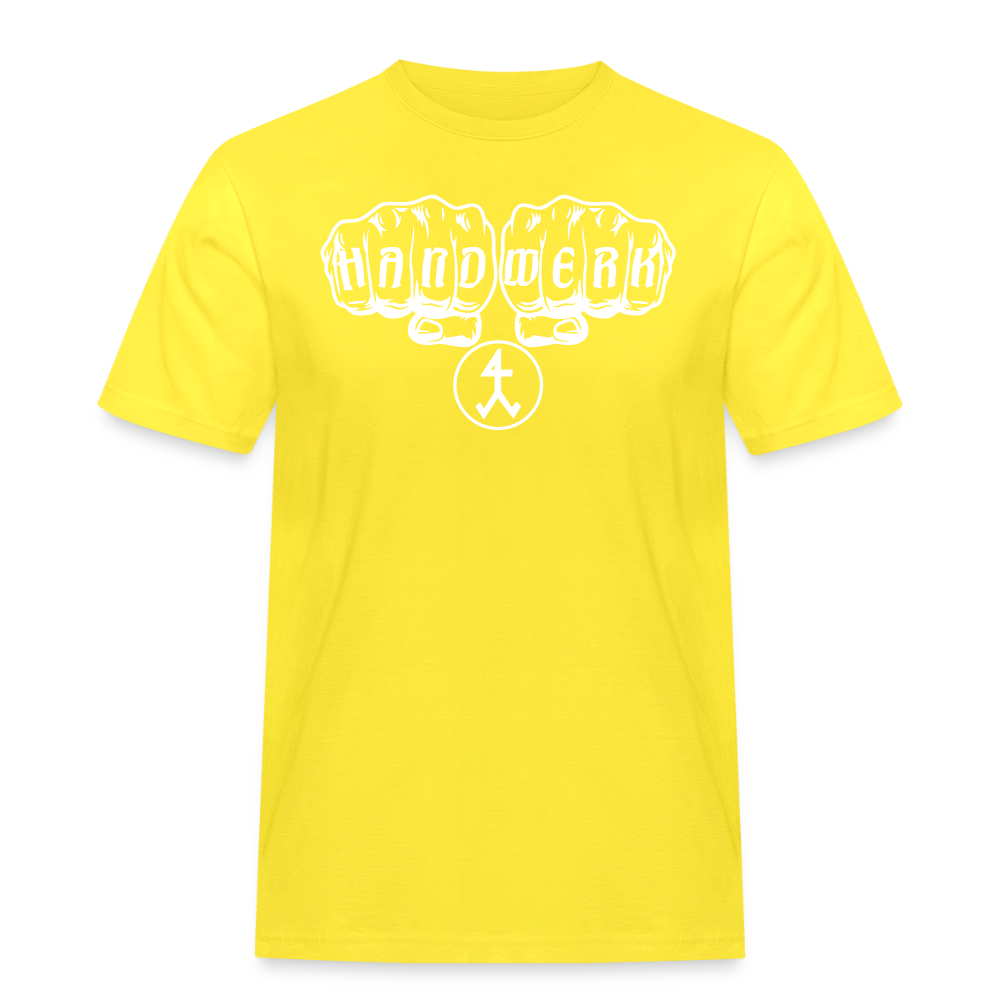 Männer Workwear T-Shirt "Steinmetz" Gelb Männer Workwear T-Shirt