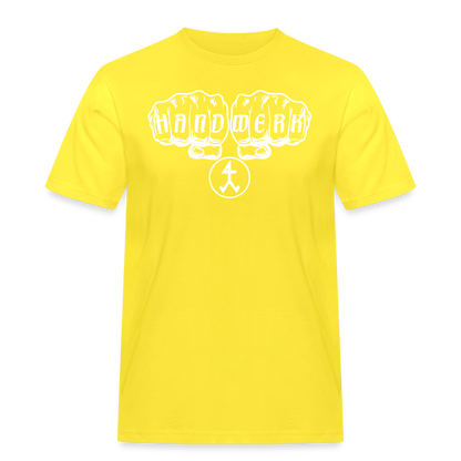 Männer Workwear T-Shirt "Steinmetz" Gelb Männer Workwear T-Shirt