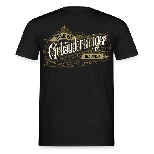 Unisex T-Shirt "Gebäudereiniger"-Nostalgie Schwarz Männer T-Shirt {{ color }}