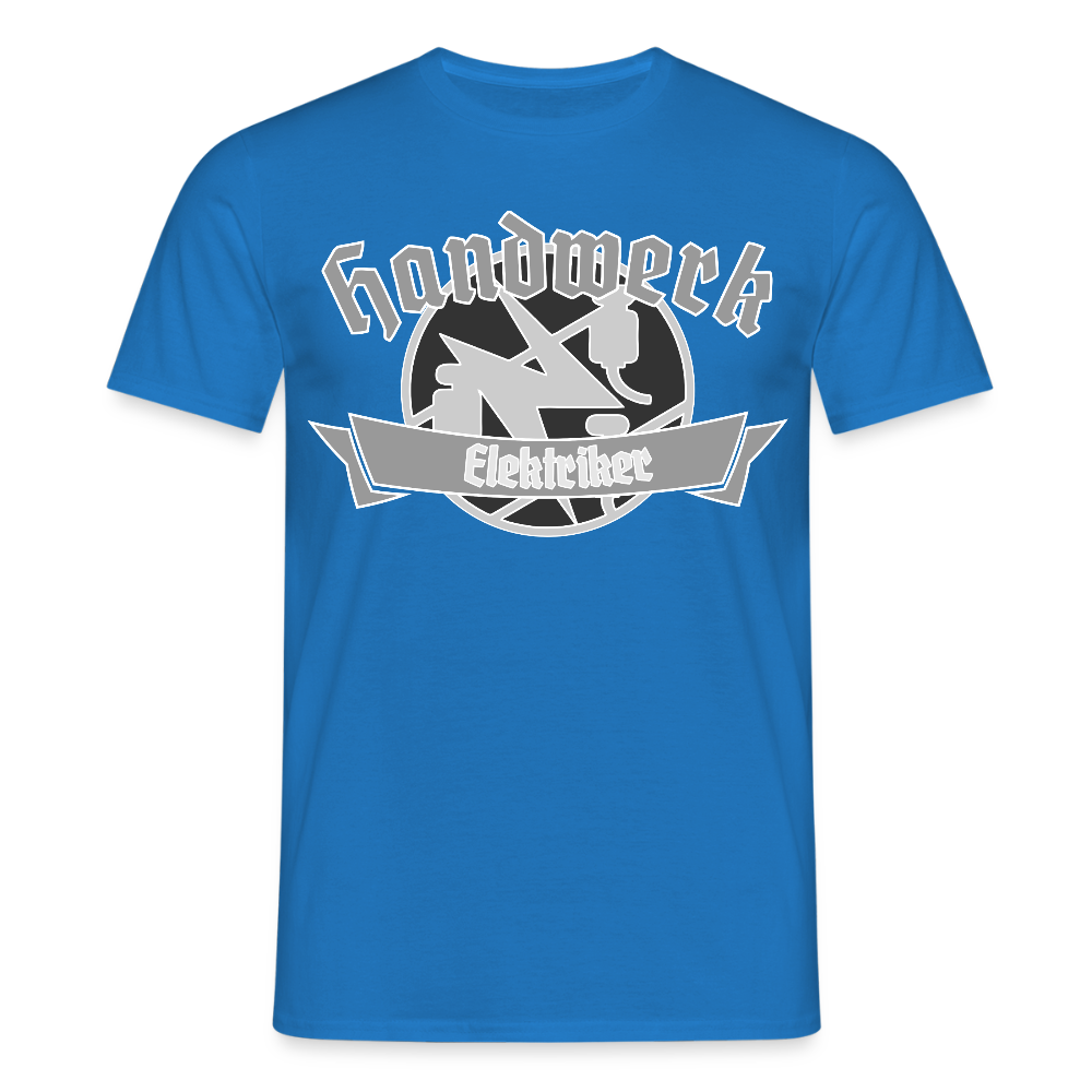 Unisex T-Shirt "Elektriker" Royalblau Männer T-Shirt