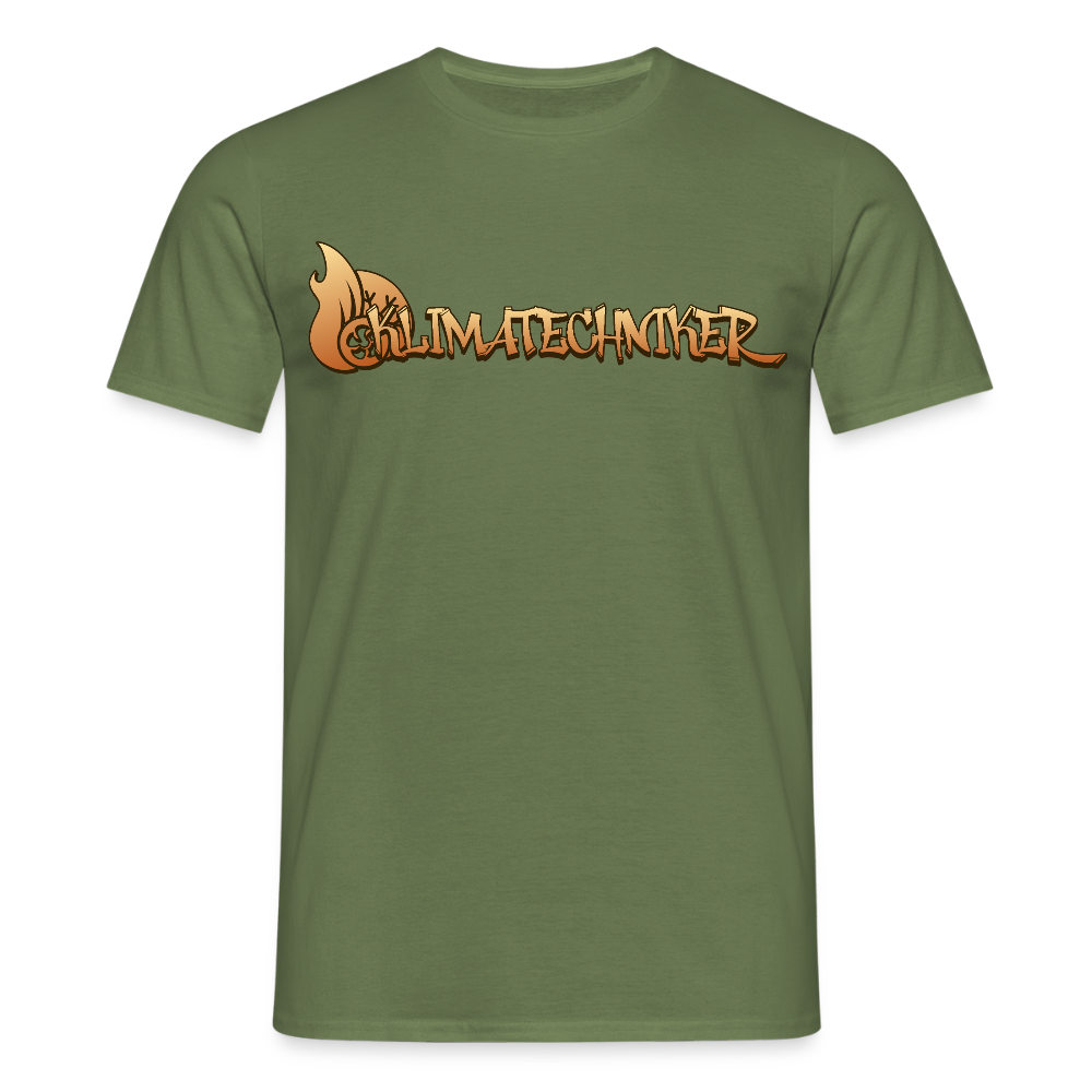 Unisex T-Shirt "Klimatechniker" Militärgrün Männer T-Shirt