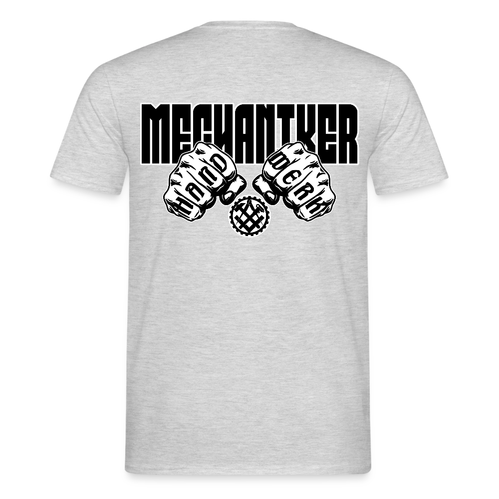 Unisex T-Shirt "Mechaniker" Grau meliert Männer T-Shirt
