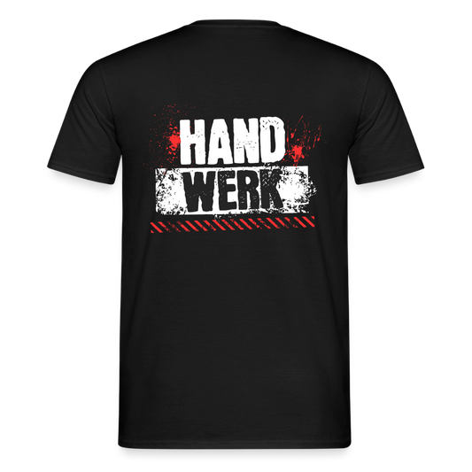 Unisex Handwerk T-Shirt von Spreadconnect, vorne schlicht, hinten bedruckt mit Handwerksdesign, bequemes Männer T-Shirt aus Baumwolle.