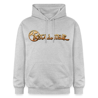 Gildan Unisex Softstyle® "Installateur" Hellgrau meliert Gildan Unisex Softstyle® Midweight Hoodie
