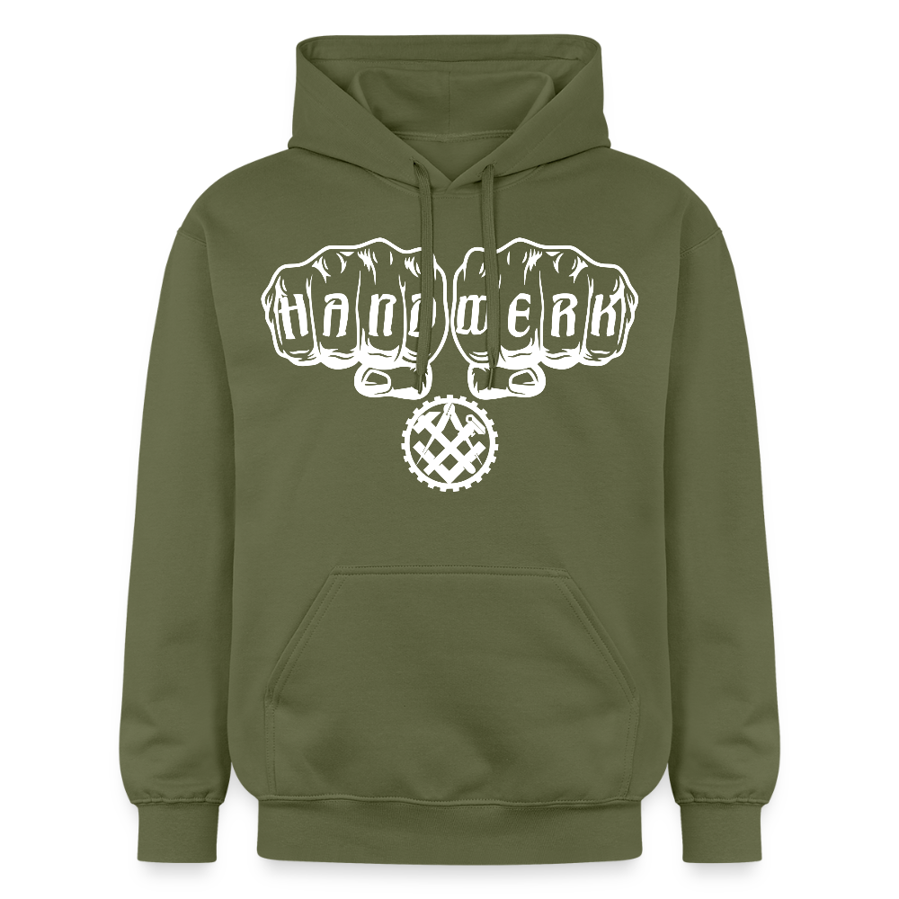 Gildan Unisex Softstyle® "Mechaniker" Militärgrün Gildan Unisex Softstyle® Midweight Hoodie