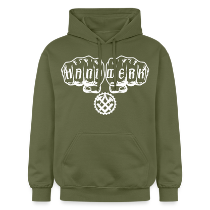 Gildan Unisex Softstyle® "Mechaniker" Militärgrün Gildan Unisex Softstyle® Midweight Hoodie
