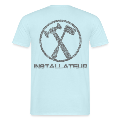 Unisex T-Shirt "Installateur" Sky Männer T-Shirt