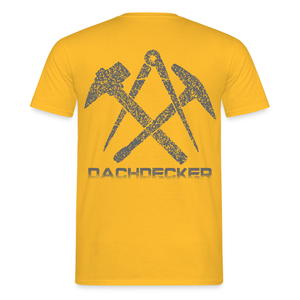 Unisex T-Shirt "Dachdecker" Gelb Männer T-Shirt