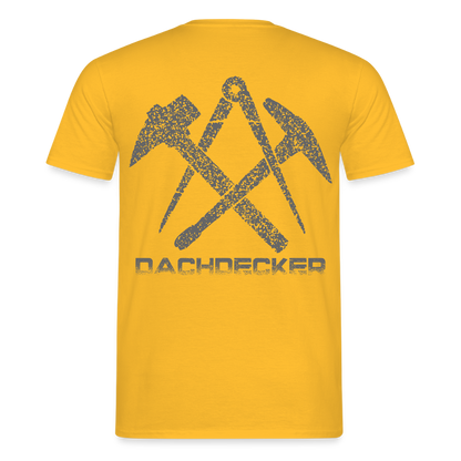 Unisex T-Shirt "Dachdecker" Gelb Männer T-Shirt