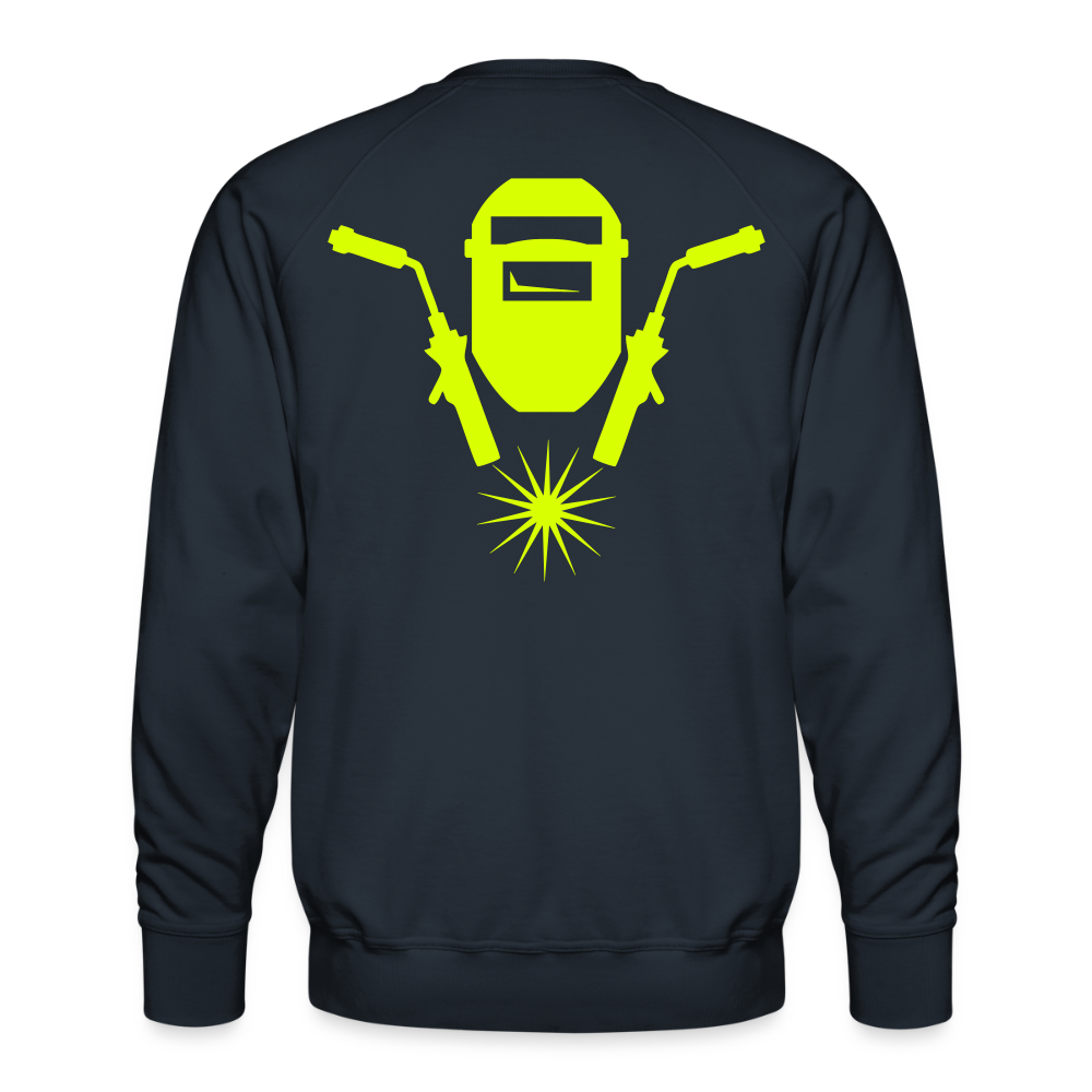 Unisex Premium Pullover "Schweisser" neongelb Männer Premium Pullover