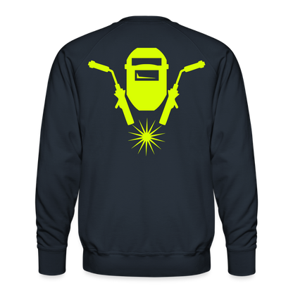 Unisex Premium Pullover "Schweisser" neongelb Männer Premium Pullover