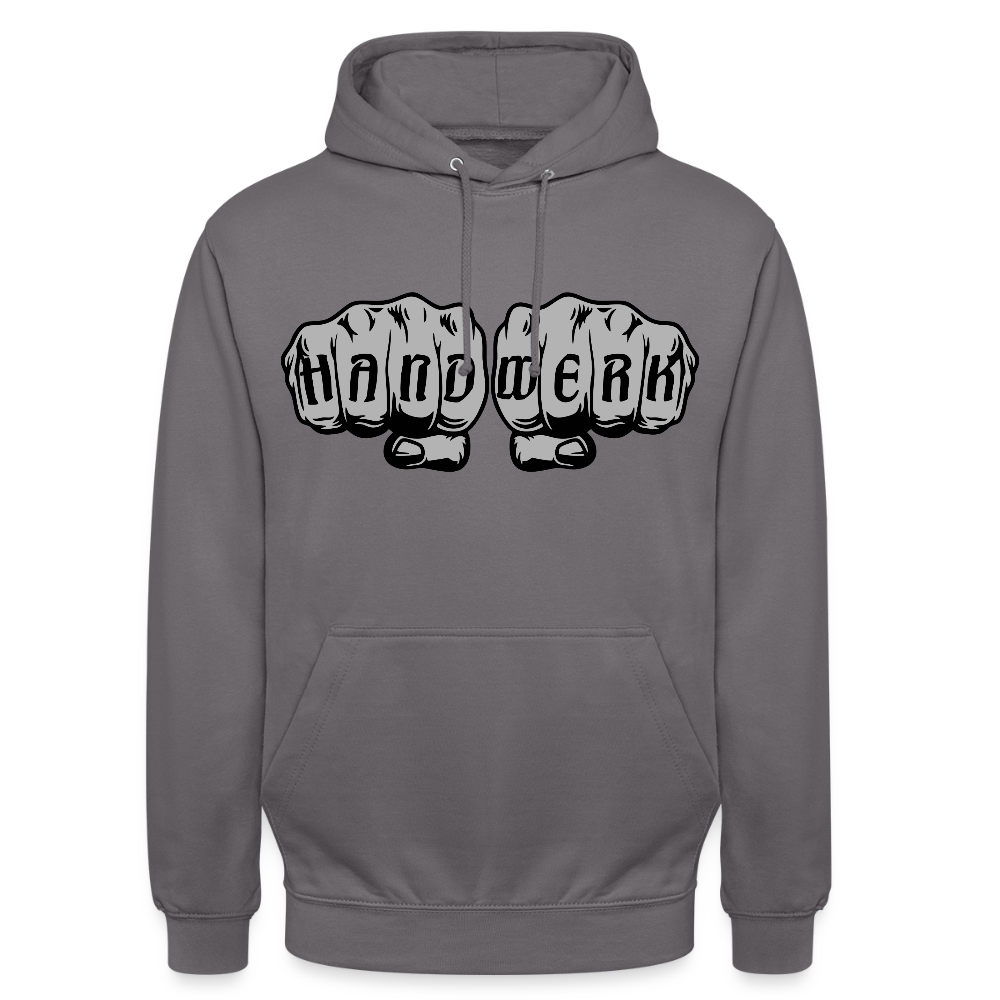 Unisex Hoodie "Handwerk" Mittelgrau Unisex Hoodie